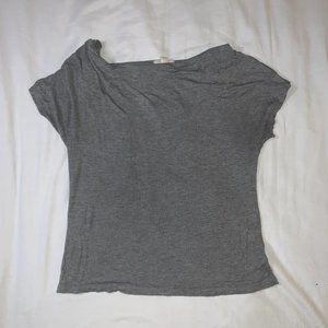 Grey Shortsleeve Blouse